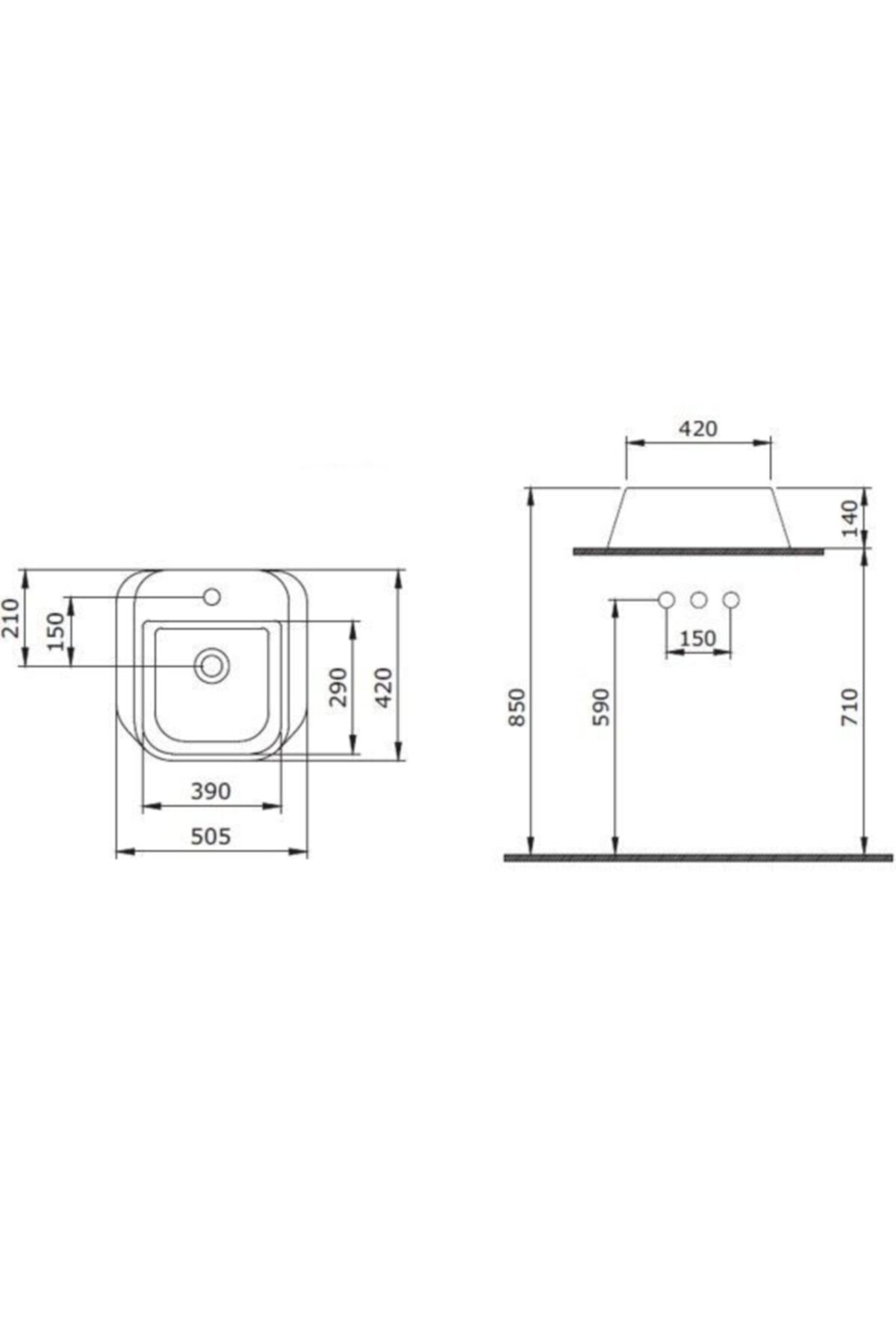 Milano Lavabo 60 Cm Parlak Turuncu 1376-012-0126
