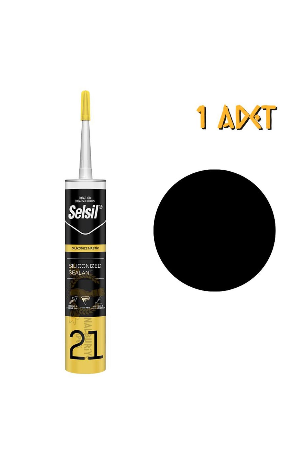 Silikonize Mastik SİYAH 500 gr. - 1 Adet