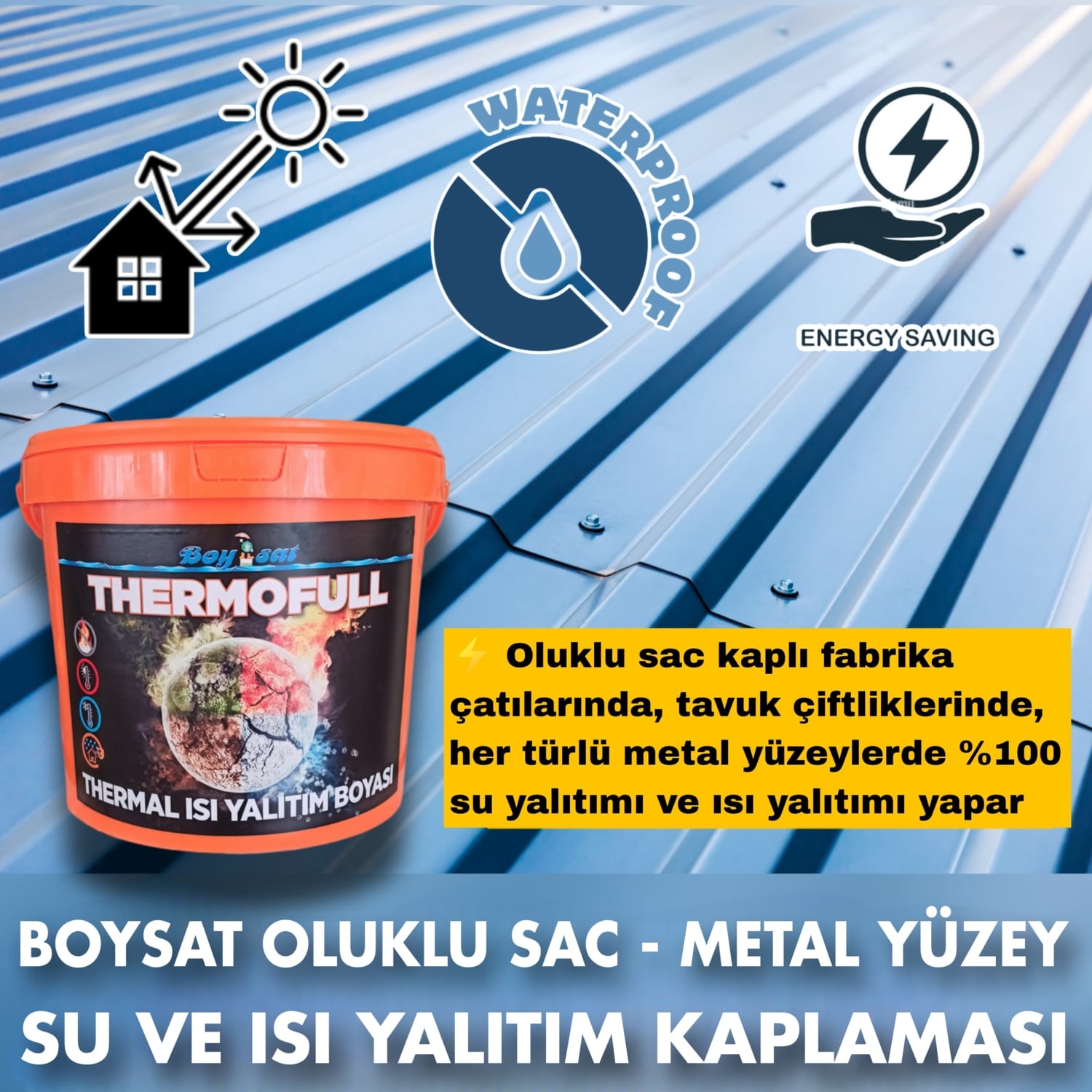 Thermofull Termal Su ve Sıcaklık Kıran Yalıtım Kaplaması 7.5 Litre