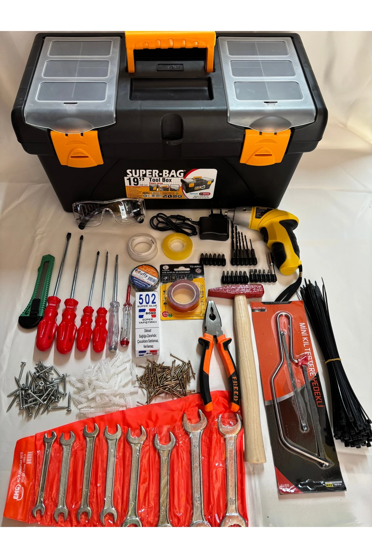 454 PARÇA DOLU TAKIM ÇANTASI AVADANLIK TAMİR SETİ