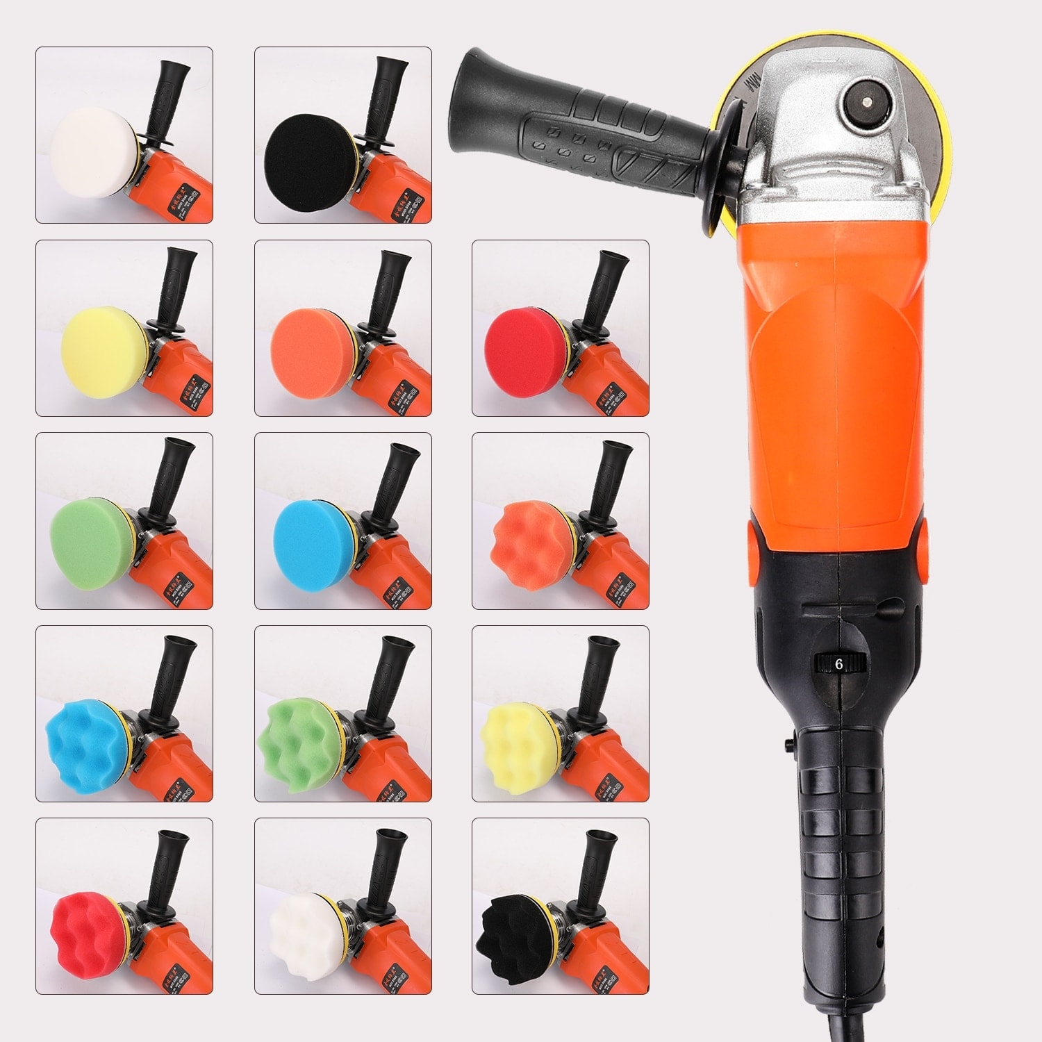 Turuncu Tarzı 220V Ayarlanabilir Hız Araba Elektrikli Parlatıcı Ağda Makinesi Otomobil Mobilya Parlatma Aracı (Yurt Dışından)