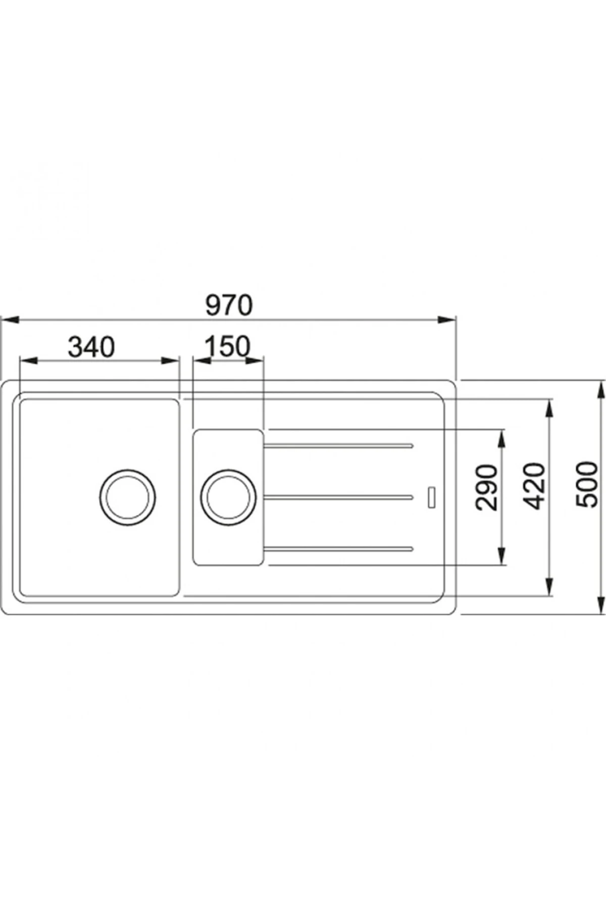 Basis Bfg 651 Granit Nero (siyah) Tezgah Üstü Eviye - 114.0655.949