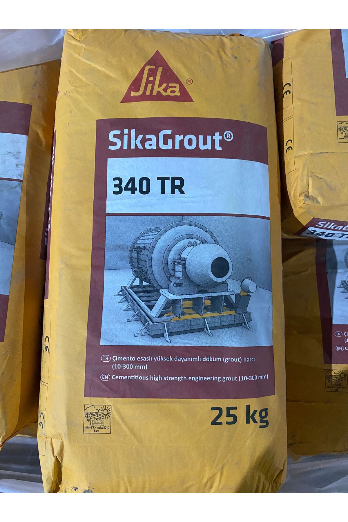 grout-340 Çimento Esaslı Yüksek Dayanımlı Grout Harcı 25kg
