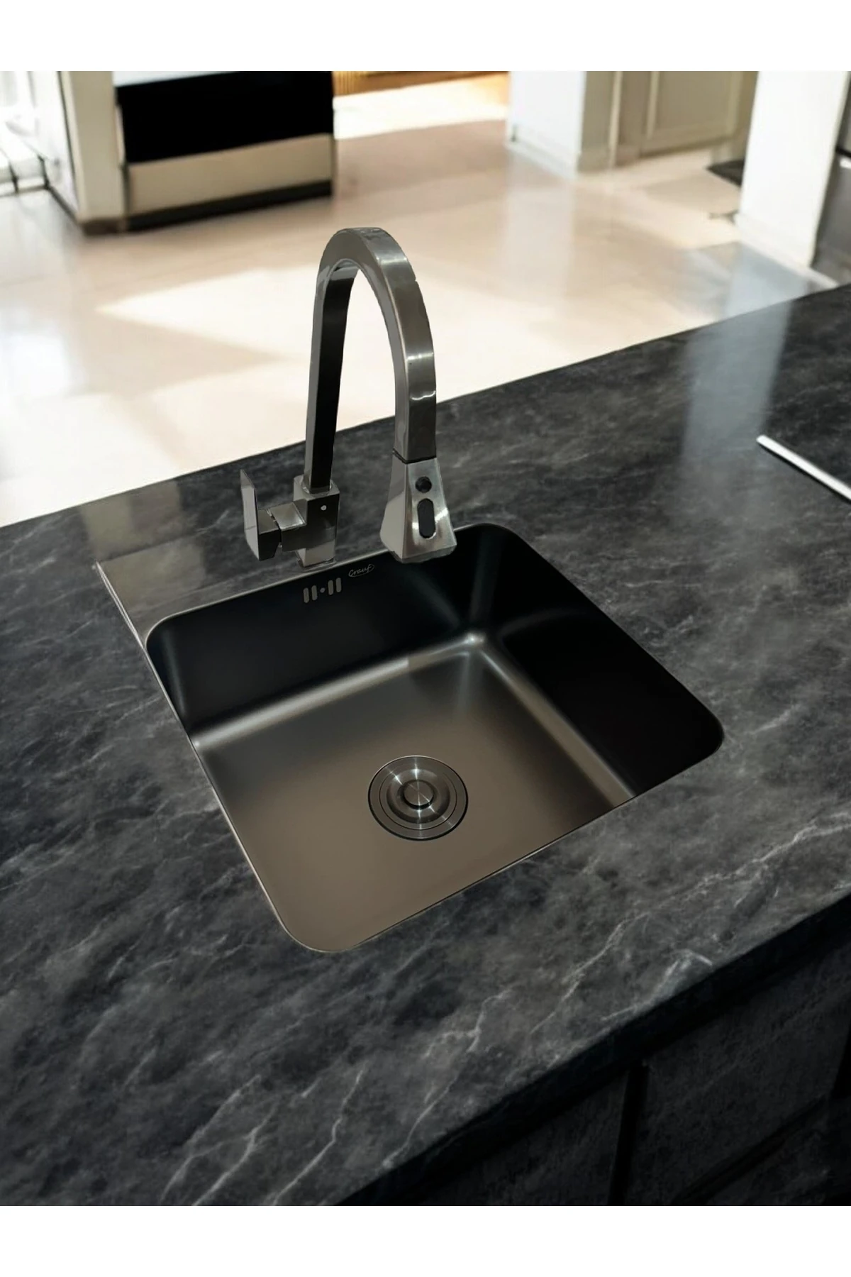 Lavello 3050 Pvd Kaplama Füme Renk Paslanmaz Çelik Mutfak Evyesi (SİFON DAHİL)