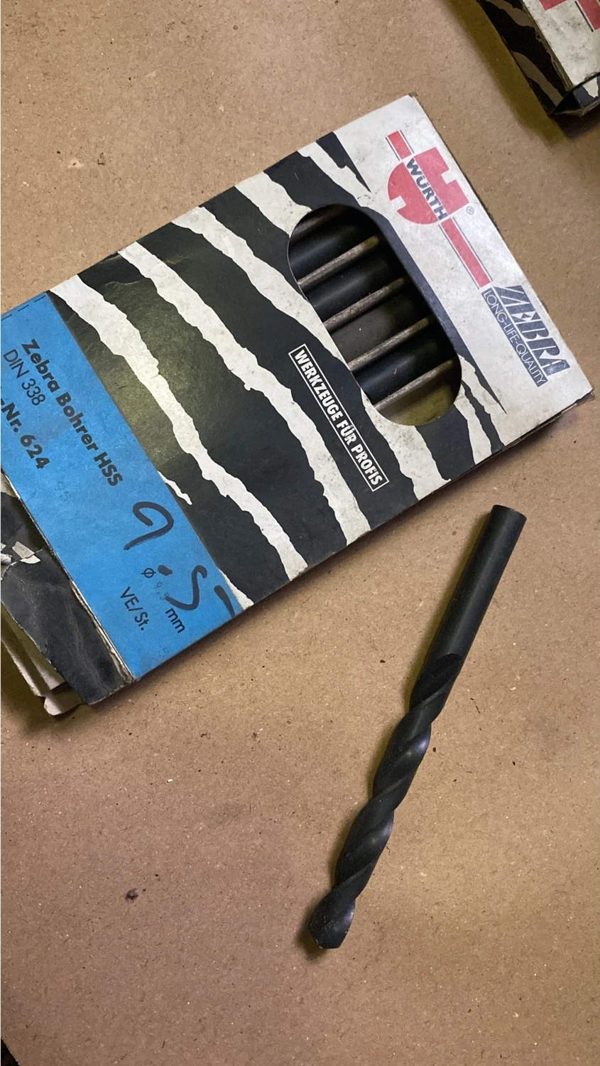 Zebra Matkap Ucu 9.5 mm Hss Demir Çelik Metal Aliminyum 1 Adet