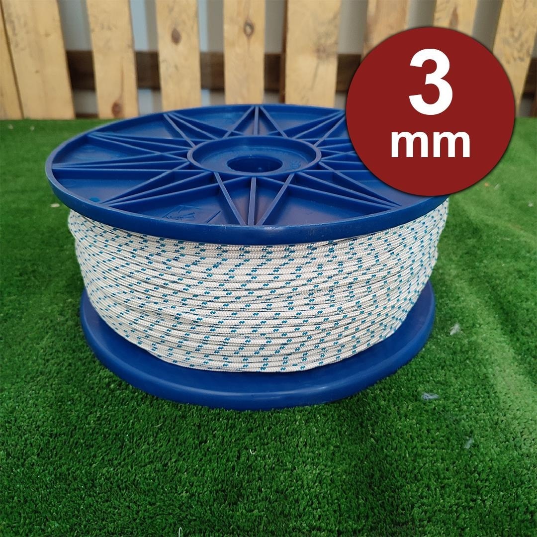 3 mm 500 Metre Örgü Halat Iskota Halat Denizci Tekne Halatı Salıncak Ip Dağcı Ip Halat