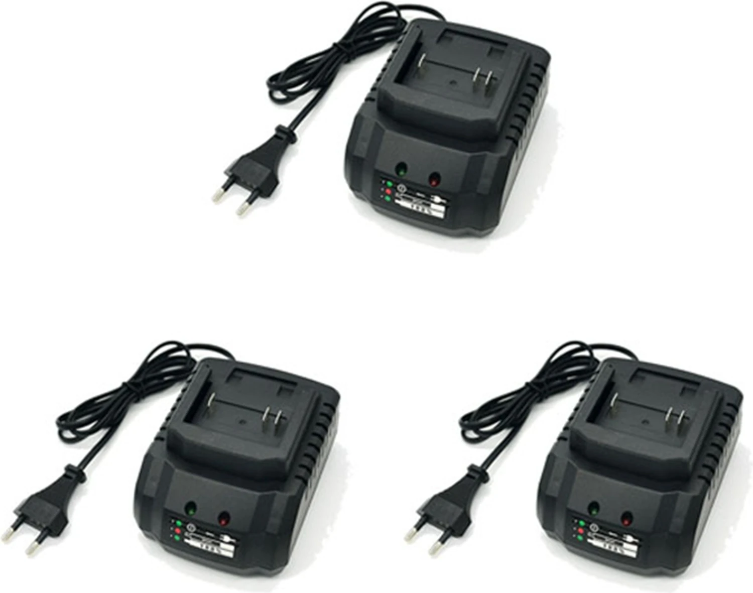 Lityum 18V 21V Için 3x Şarj Cihazı Akülü Matkap Açılı Taşlama Elektrikli Üfleyici Elektrikli El Aletleri Için Geçerlidir Ab Tak (Yurt Dışından)