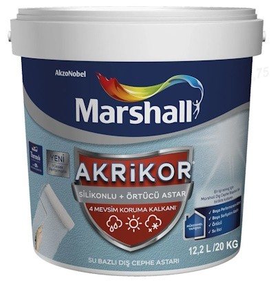 Marshall Akrikor Silikonlu Örtücü Dış Cephe Astarı 10 kg