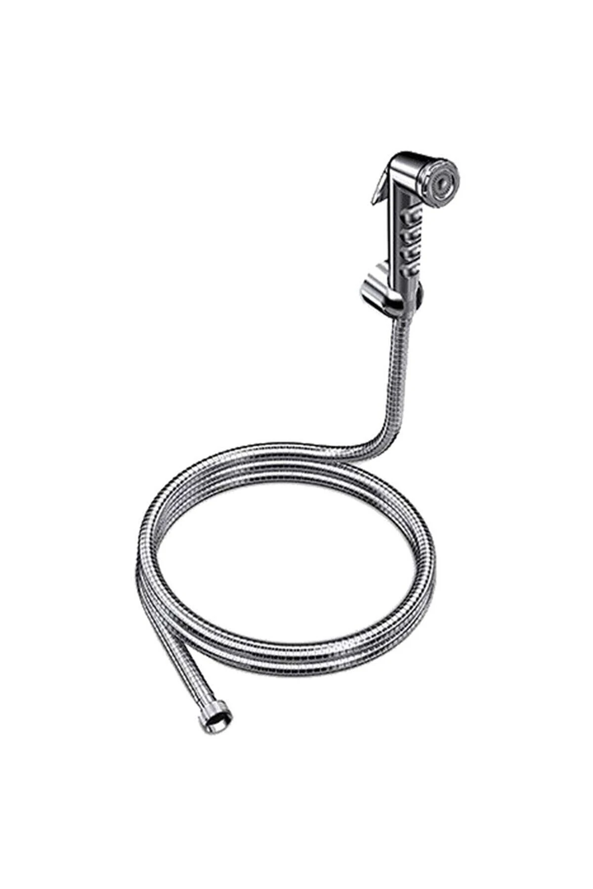 Kromlu Şettaf Temizlik Seti Basmalı Şettaf Başlığı Ve Hortumu Taharet Temizlik Şettaf Seti