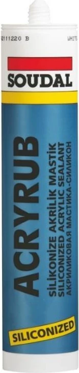 Acryrub Silikonize Mastik 500 Gr Siyah