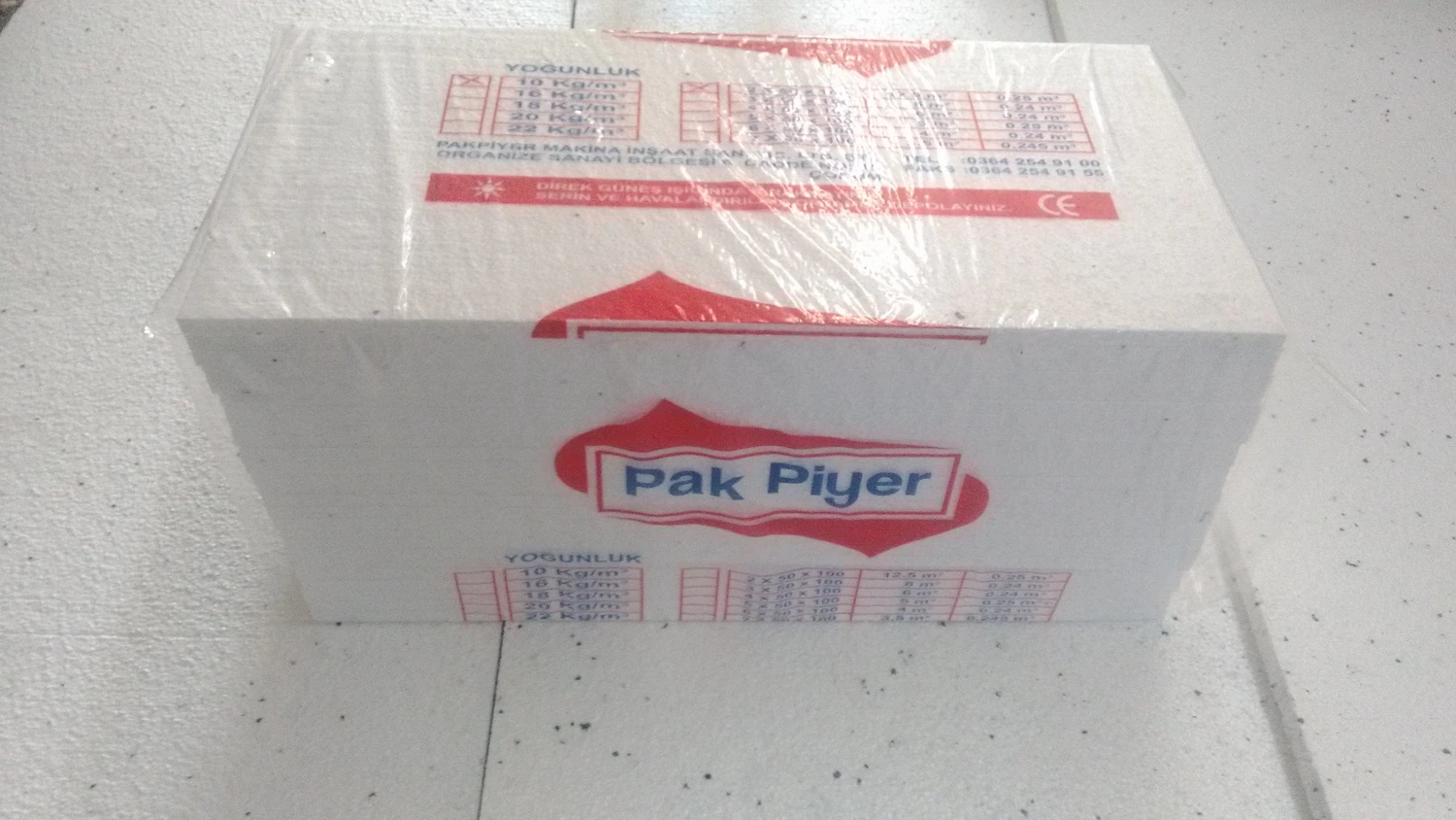 Isı Yalıtım Levhası Eps 5 cm Strafor Köpük Beyaz 10-12 Dns (10 Adet 5 M2 )