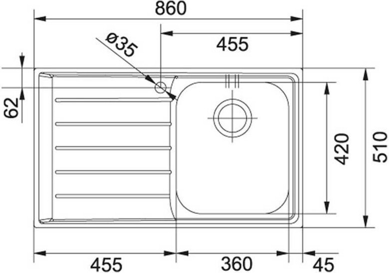 Neptün Nex 611 Sağ Damlalıklı Çelik Evye