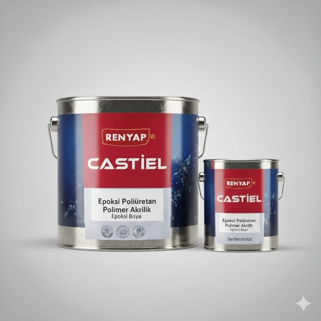 Castiel Epoksi Poliüretan Polimer Akrilik Yalıtım Zemin Boyası 18 kg