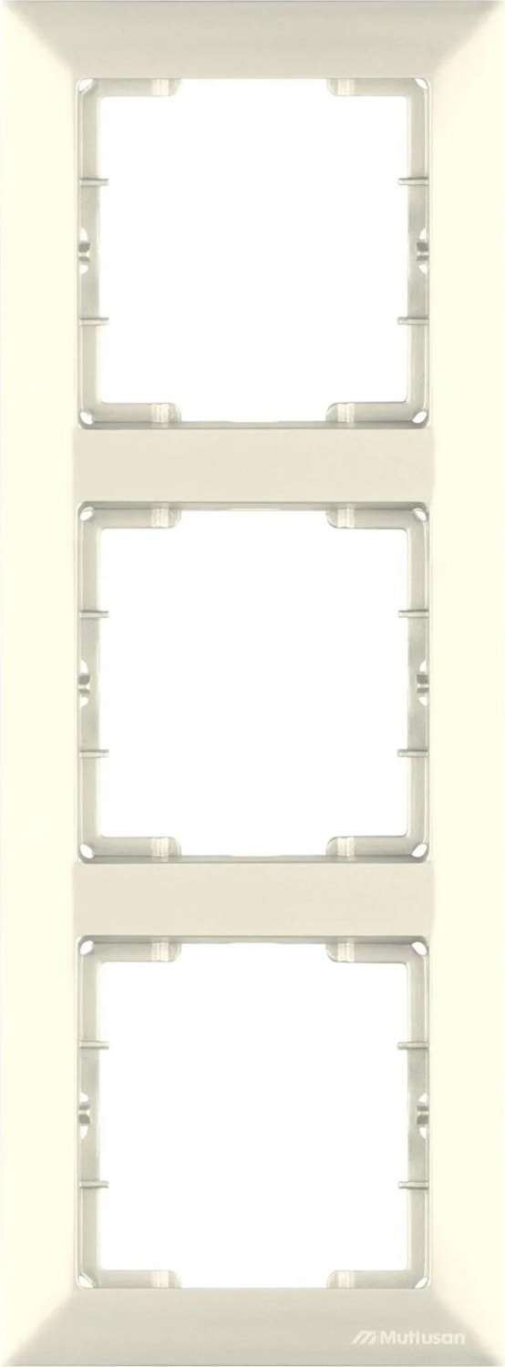 Candela Krem 3'lü Yatay Çerçeve (5 Adet)