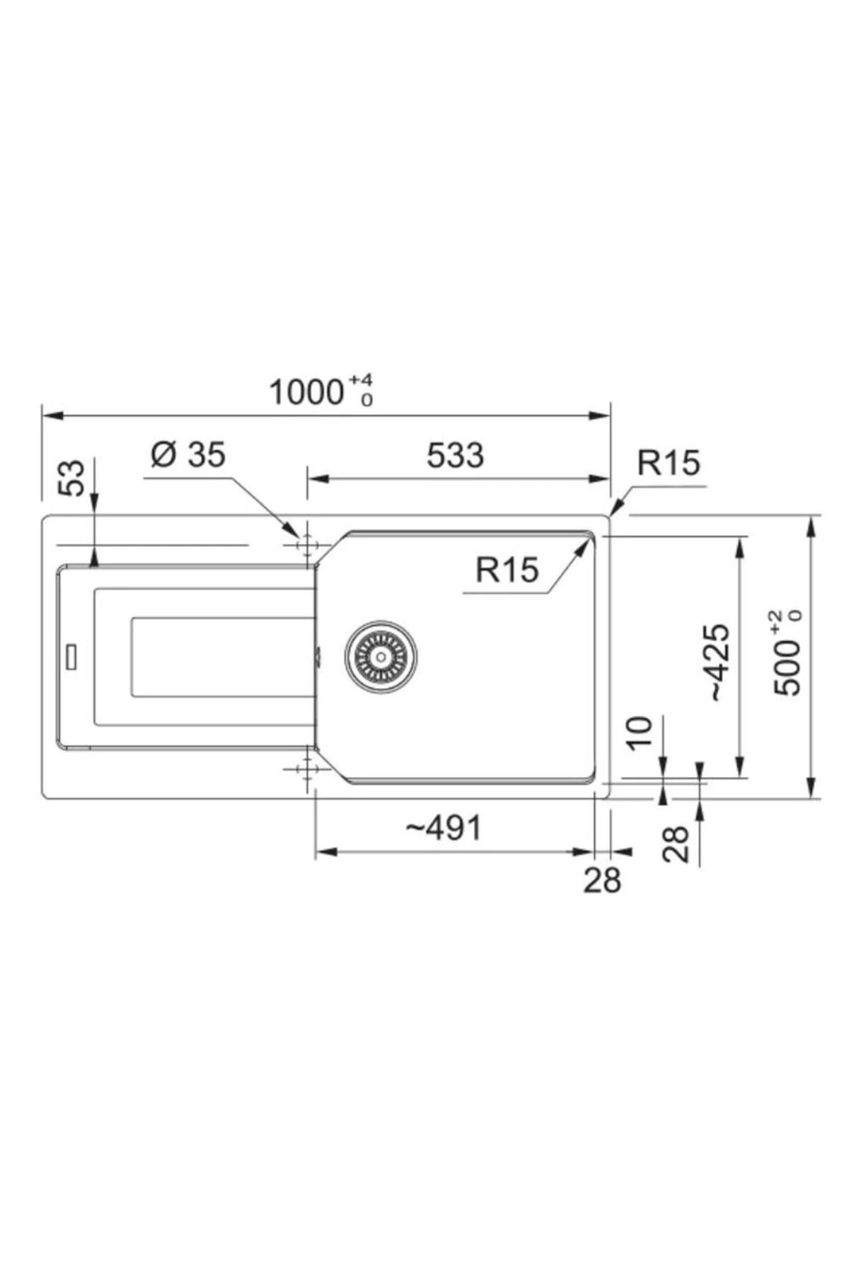 URBAN UBG 611-100 OYSTER Granit Evye