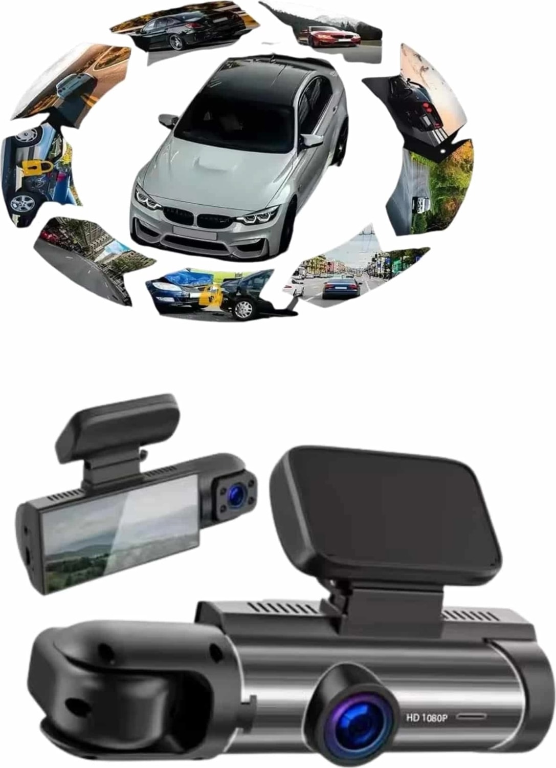 Araç Kamerası Dönebilen Hd Kaliteli Video ve Fotoğraf Kaydedici