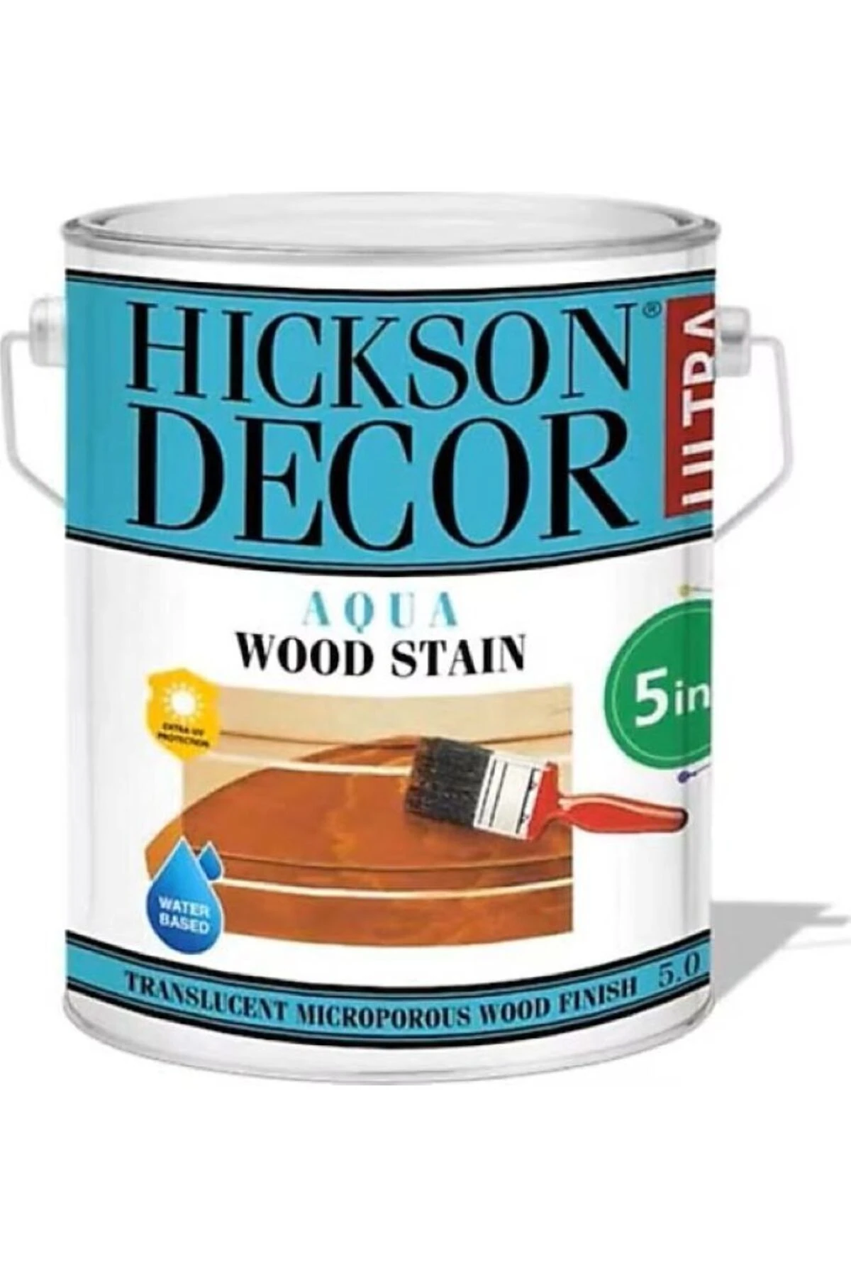 Hickson Deckor Aqua Wood Stain Olive 2.5 Litre