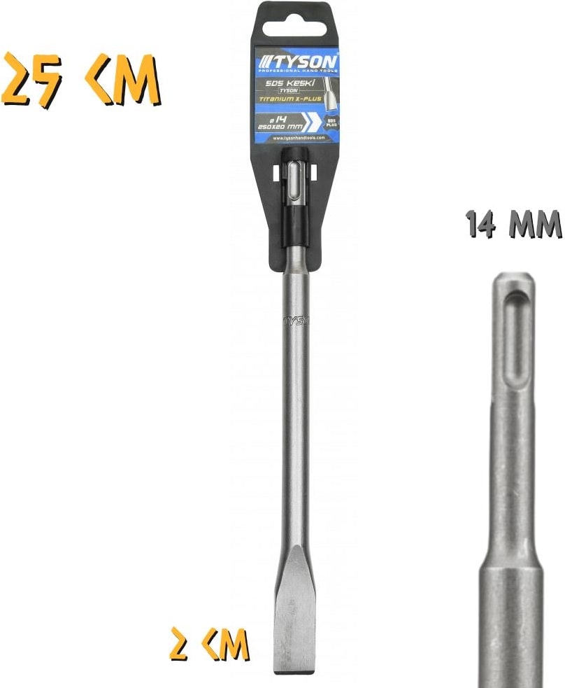 Kupa Tyson Sds Plus Keski - 14X250X20 Mm.