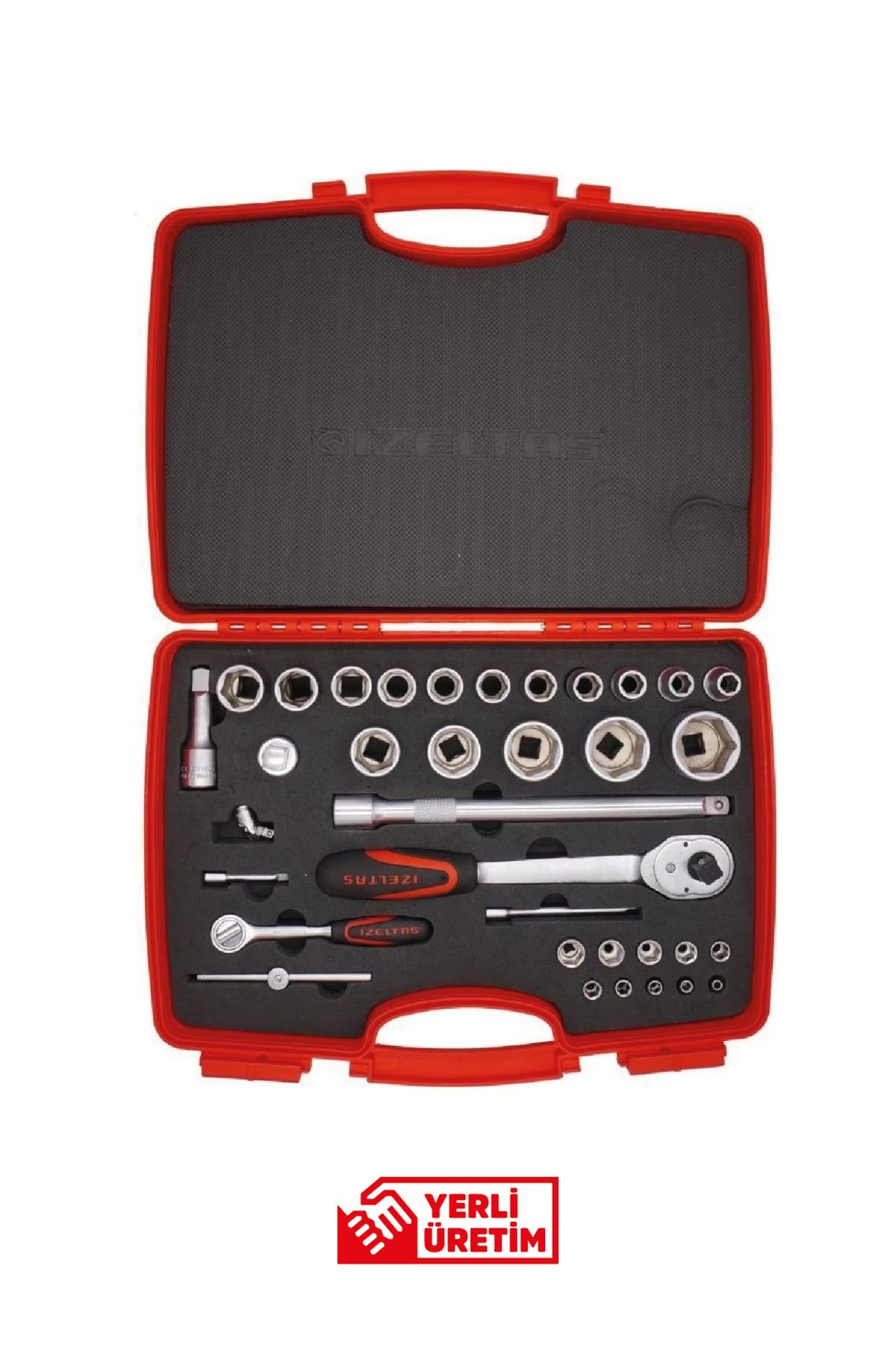 1113 00 1038 1/4” - 1/2” Altı Köşe Lokma Anahtar Takımı 35 Parça Krom Vanadyum