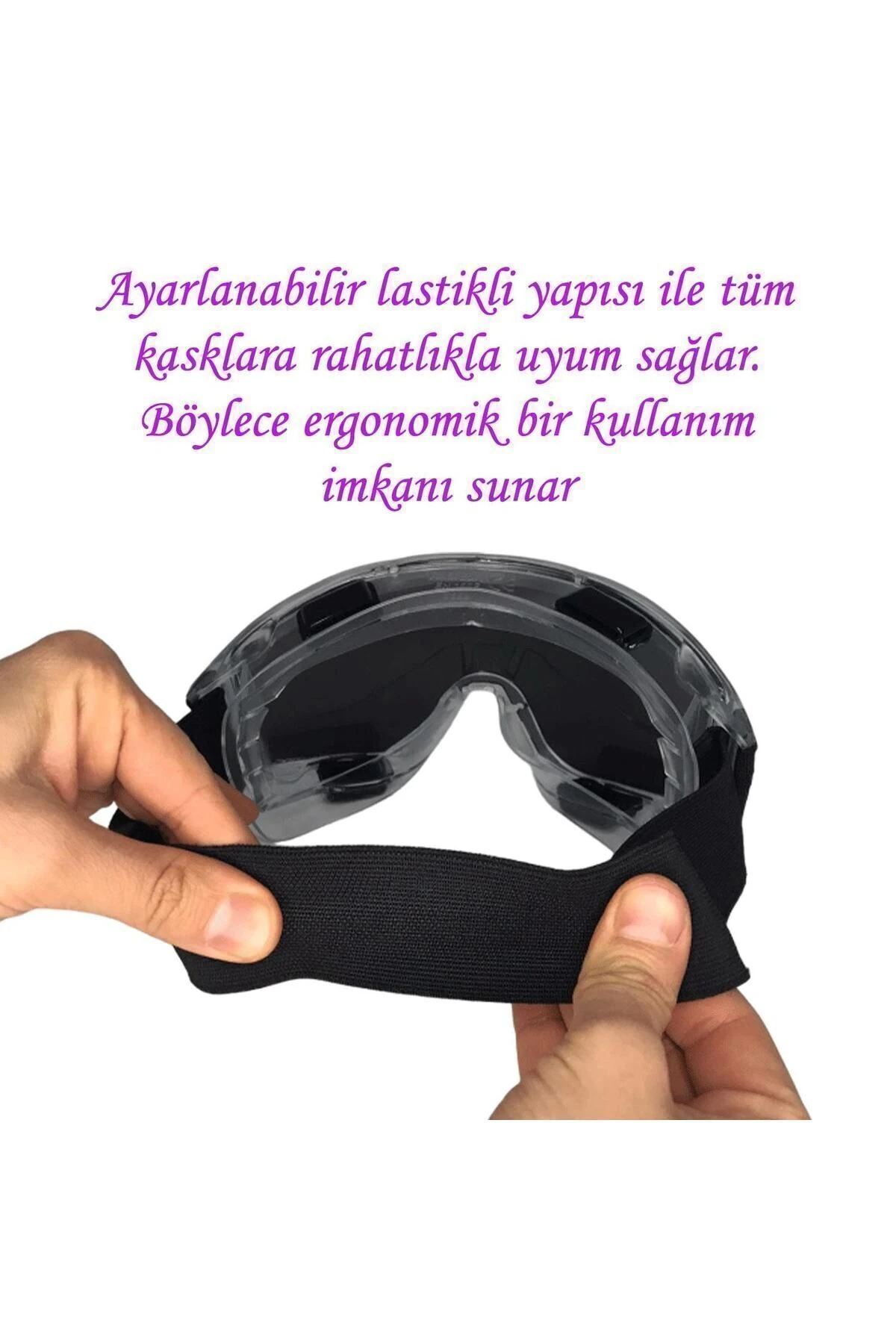 Kaynak Koruyucu Iş Güvenlik Güvenliği Gözlüğü Ventilli Gözlük S550 Füme Ürünleri