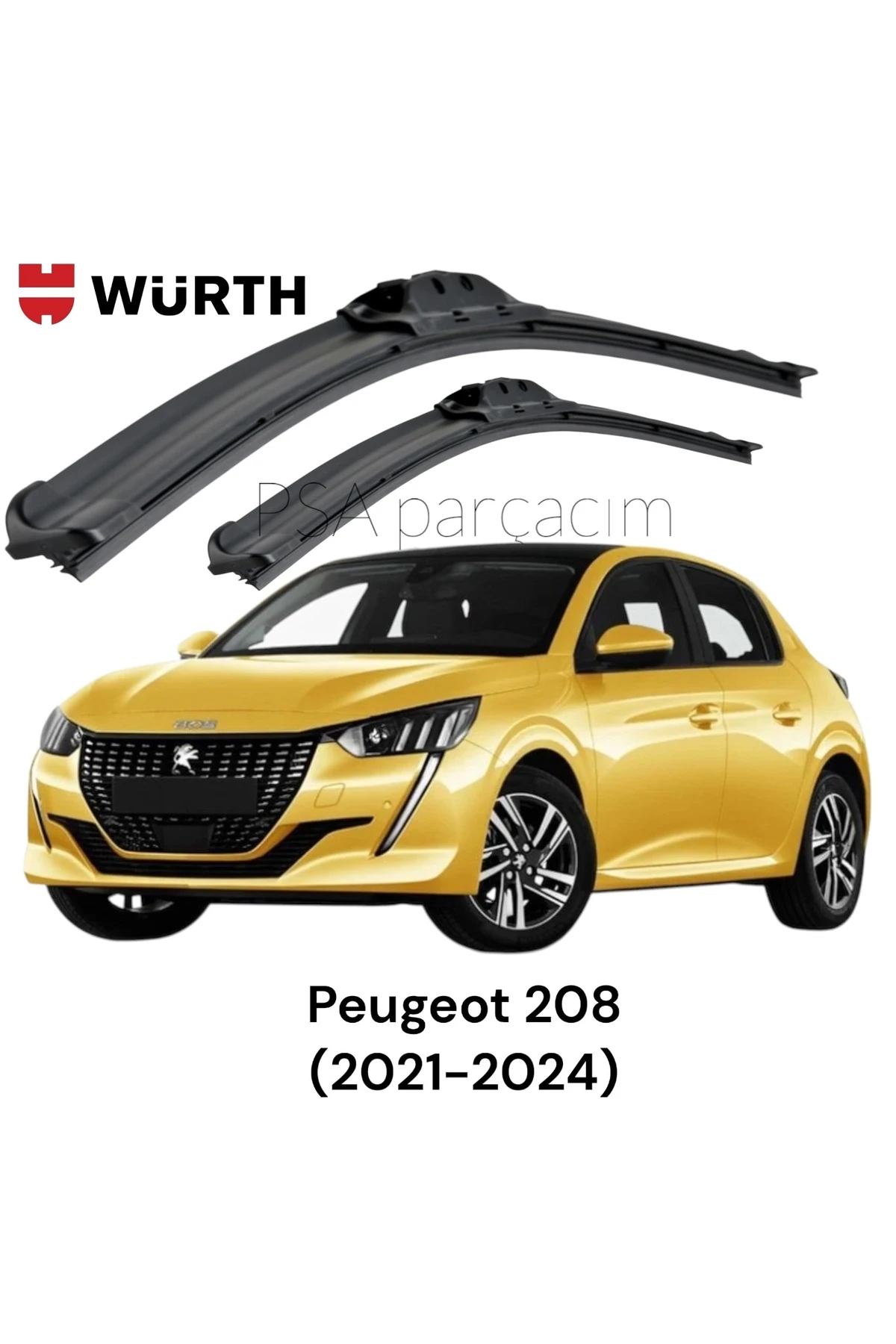 Peugeot 208 Muz Silecek Takımı (2021-2024) 2'li