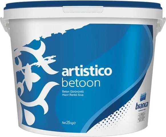 Artistico Betoon Beton Görünümlü Renkli Sıva 25 kg Açık Gri