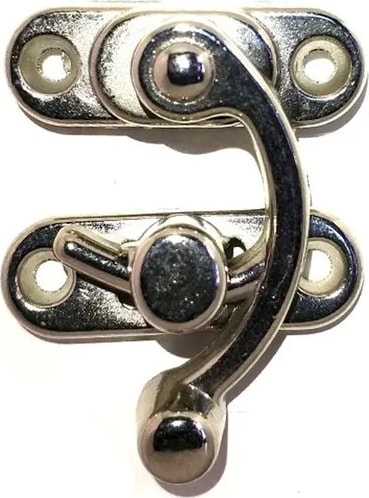 Yay Gözü, Ahşap Kutu Klipsi - Küçük 28X33 Mm, Nikel 1 Adet