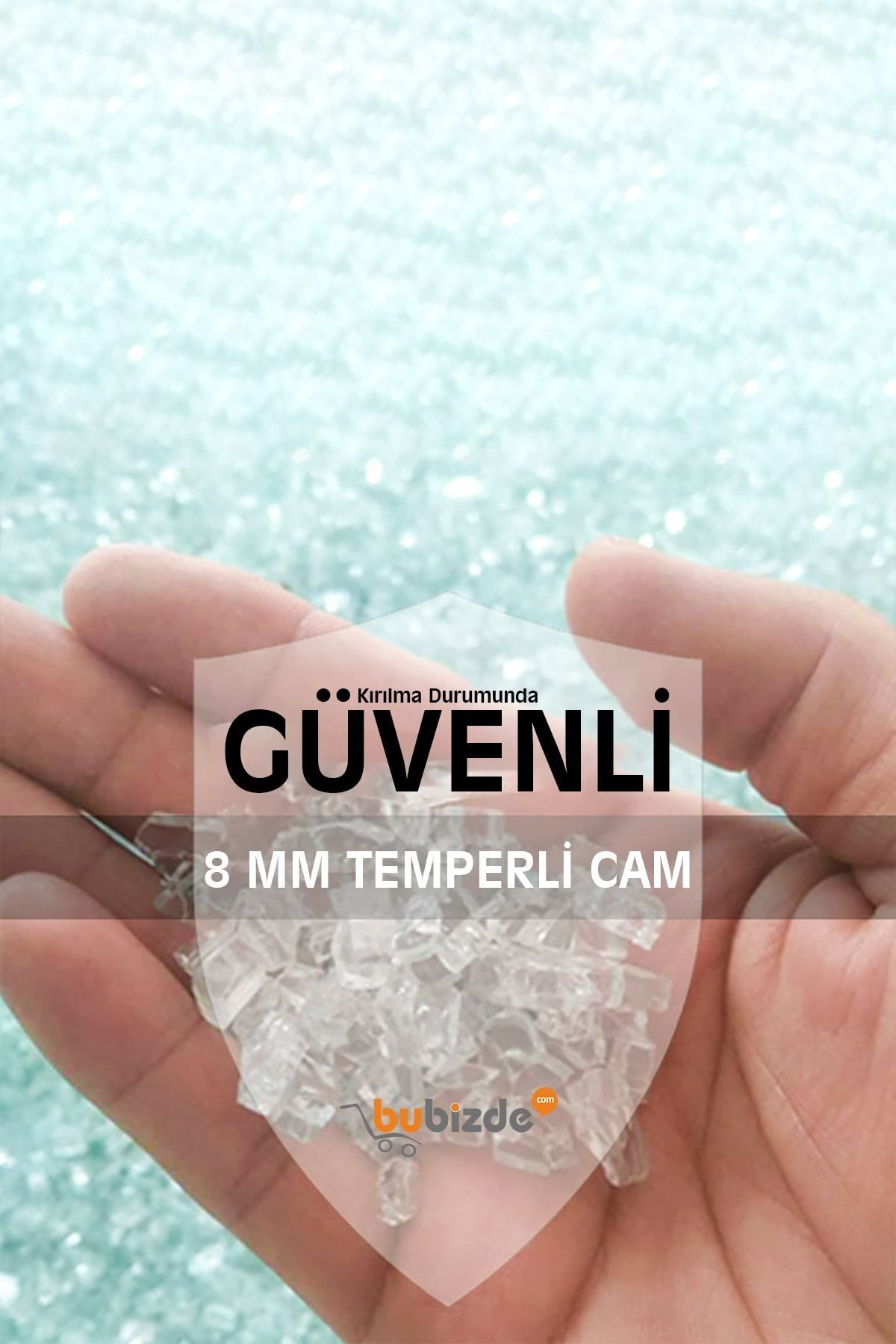 Cam Etejer Rafı - Cam Raf - Banyo Rafı - Duvar Rafı - Mutfak Rafı 12x50cm Temperli Şeffaf Cam