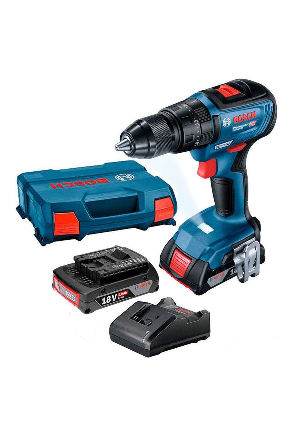 BOSCH GSB 18v 50 Kömürsüz Akülü Darbeli Matkap 2x2Ah 06019H5100