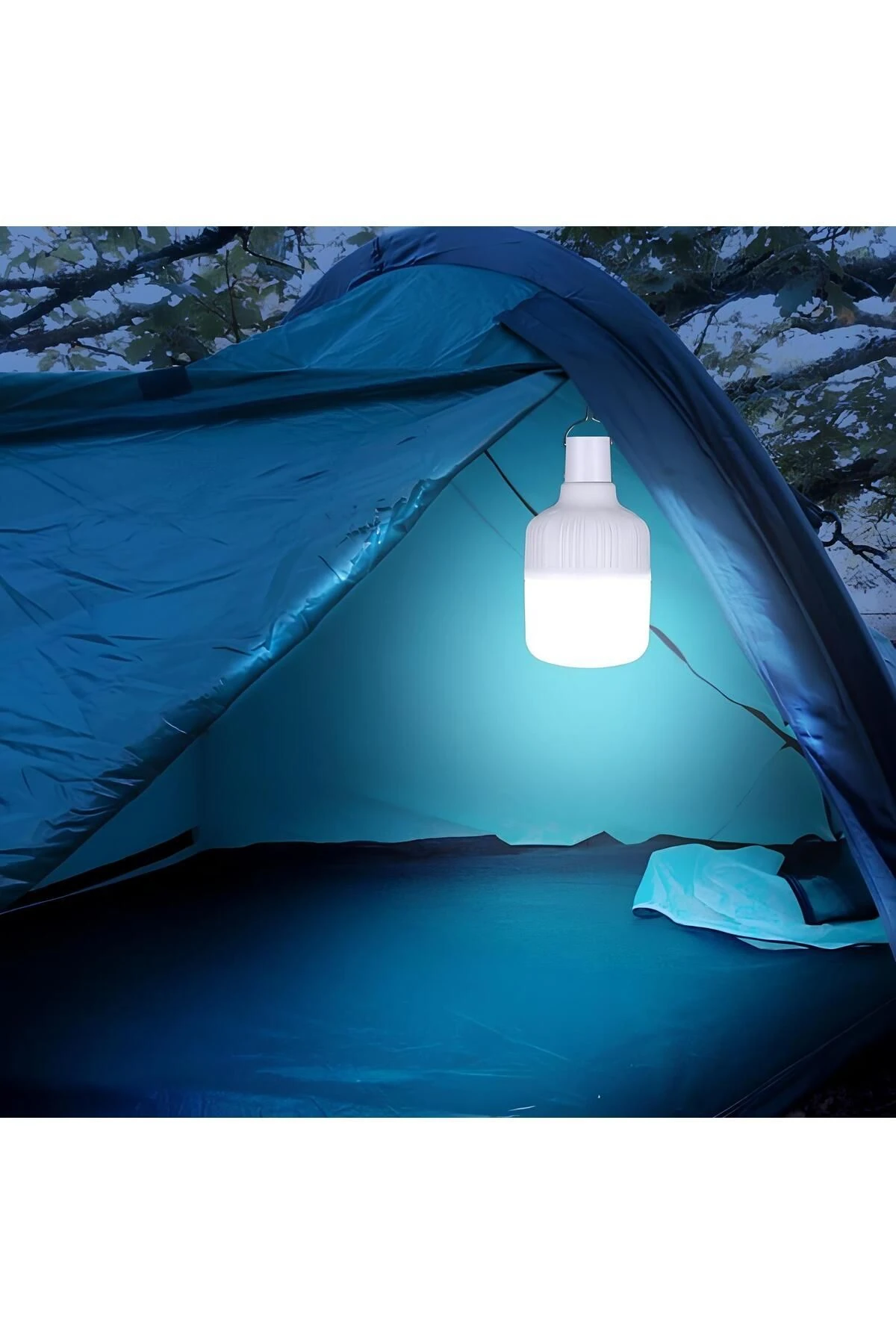 30W Taşınabilir Şarjlı Led Ampul 6400K - Beyaz Işık CT-4279