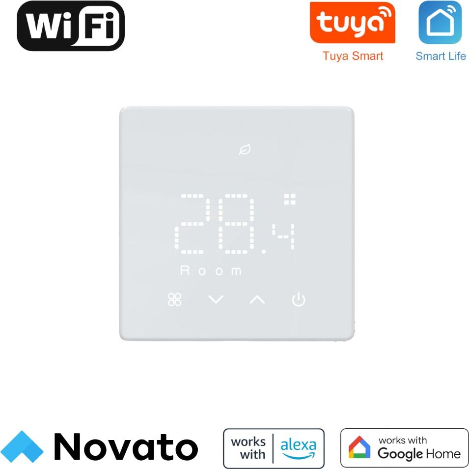 Wifi Pilli Kablolu Oda Termostatı ( Tuya, Smart Life Uyumlu )