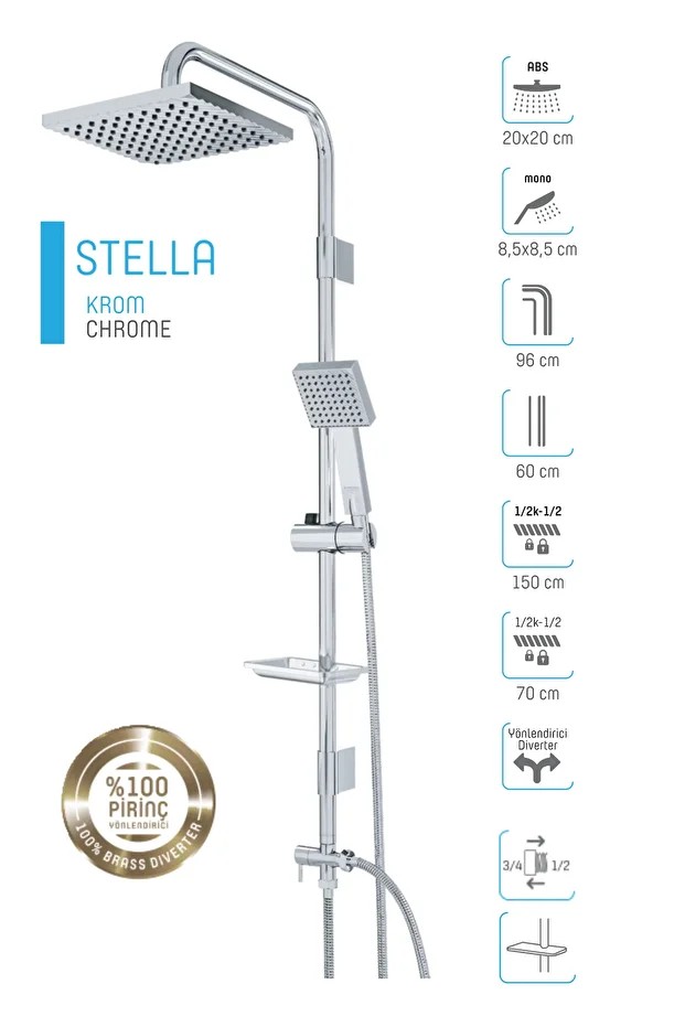 Stella Robot Duş Takımı – Modern Tasarım, Maksimum Konfor!