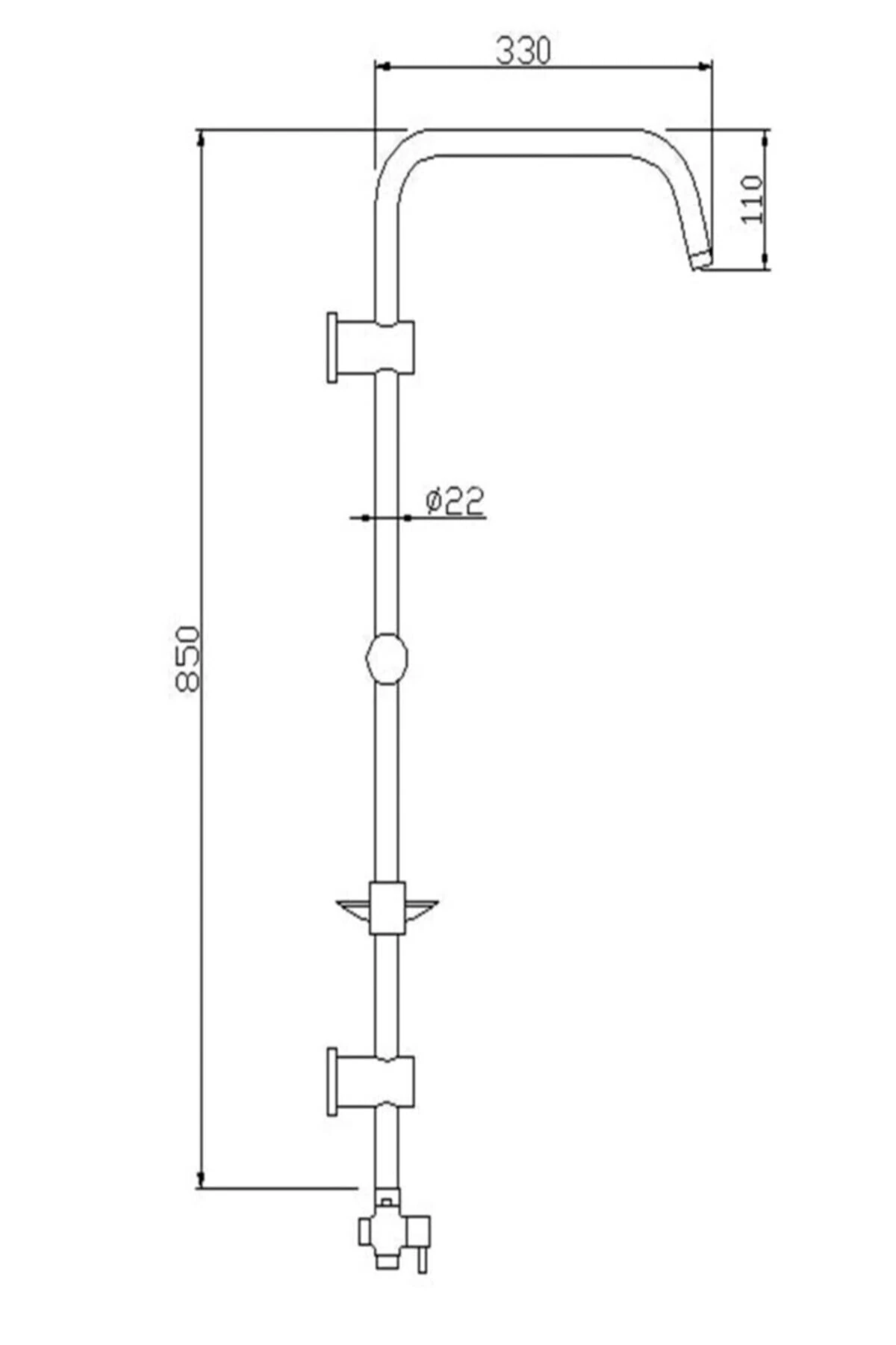 Tepe Duş Seti Yağmurlama Duş