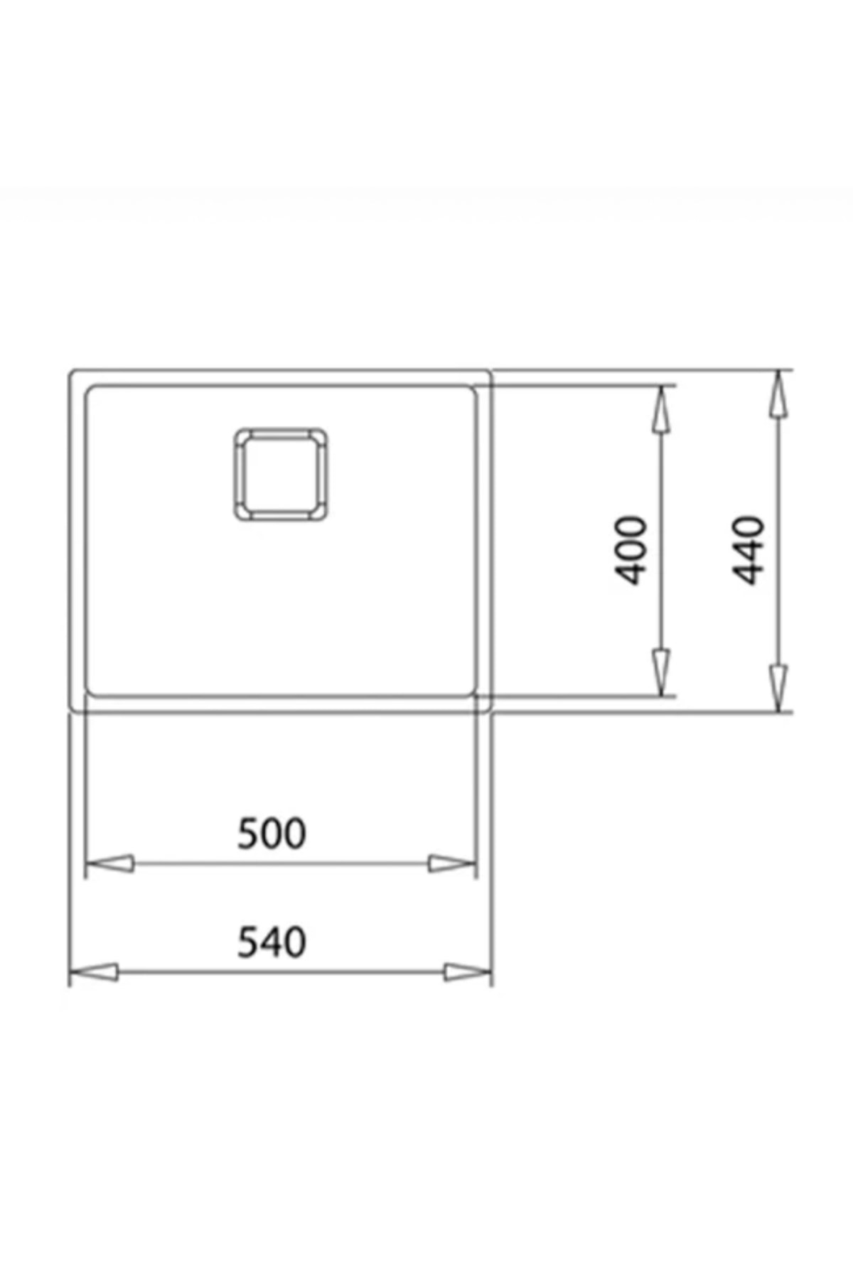 115000012 Flexlinea Rs15 50.40 Auto Tezgahüstü-tezgahasıfır-tezgahaltı Paslanmaz Çelik Evye