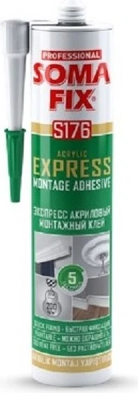 310 ml - 500 Gr Beyaz Express Montaj Yapıştırıcısı Pervaz - Alçı Levha - Seramik - Kiremit - Ahşap Mastiği