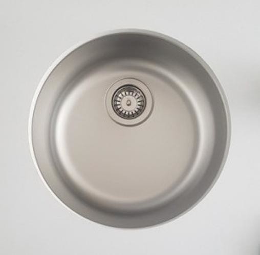 Round Tezgah Mermer Altı Mutfak Eviye Taşmasız Sifon Dahil