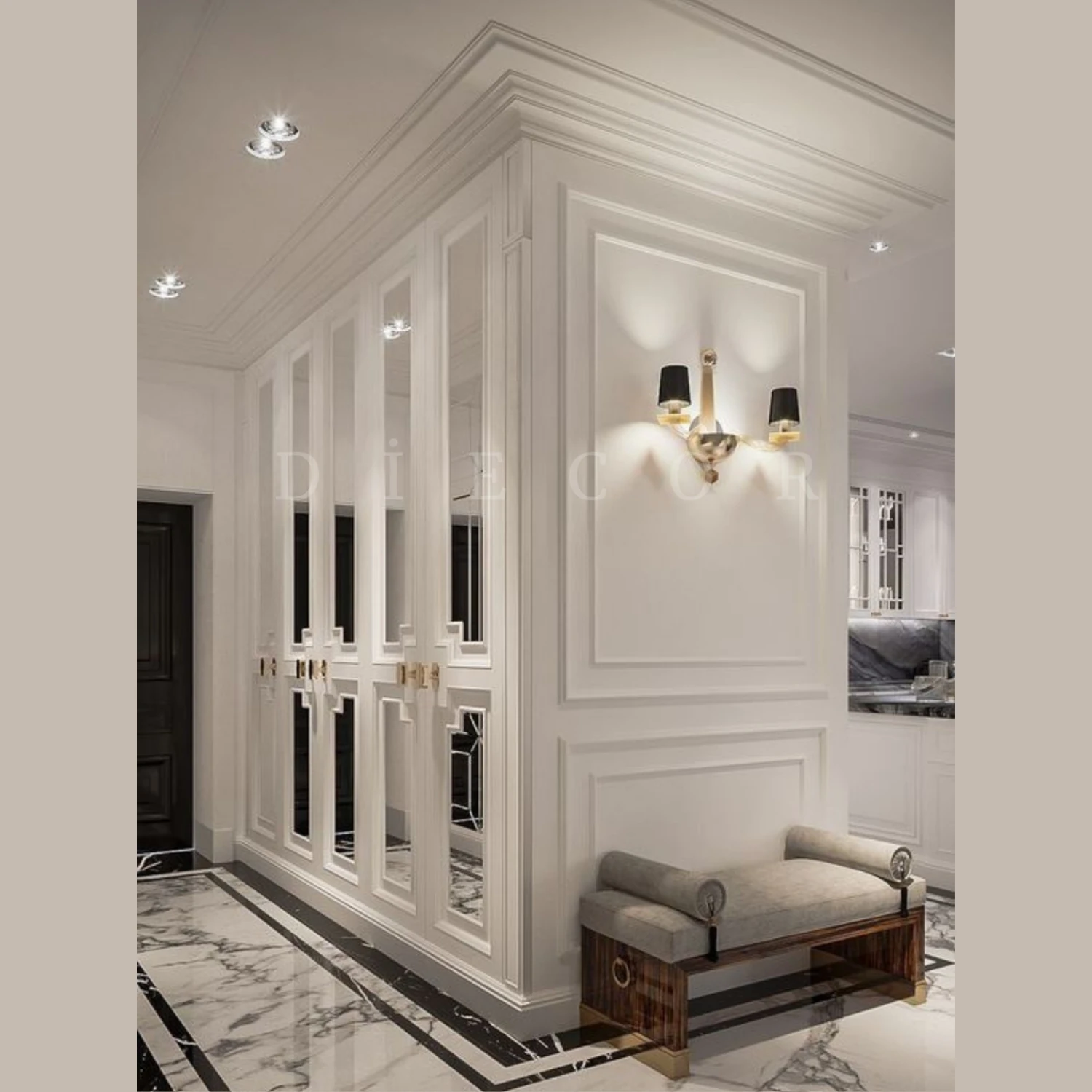 Dekoratif Boyanabilir 20 Adet 4 cm Polistren Duvar Çıtası