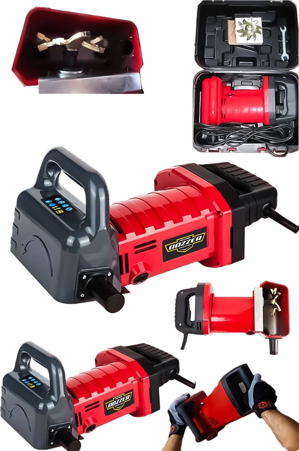 Alman Karl 9800 Watt Ağır Kullanım Turbo Kesicili Motor Korumalı Makroza Tip Kanal Açma Makinesi