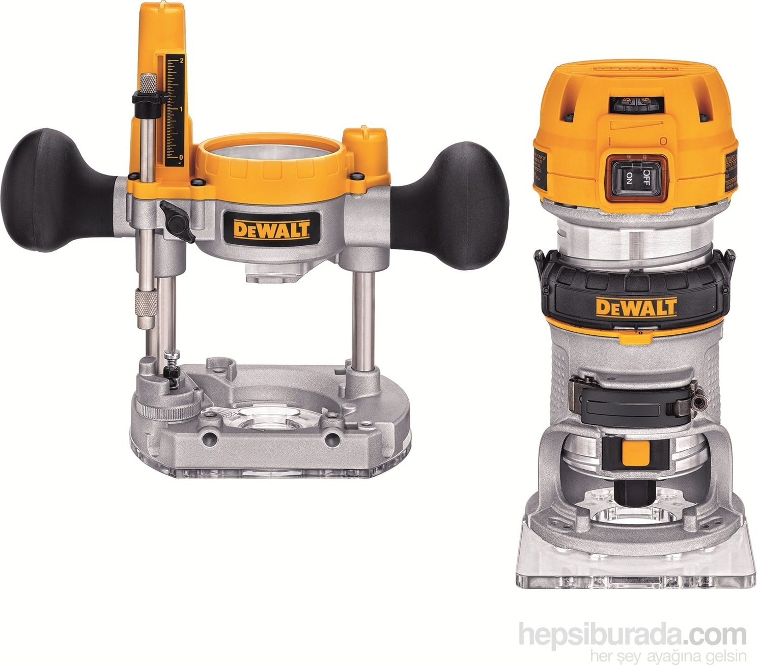 DEWALT 900W El Frezesi 2 Adet Hassas Ayarl Paralel Kesme Kılavuzu D26204K-QS