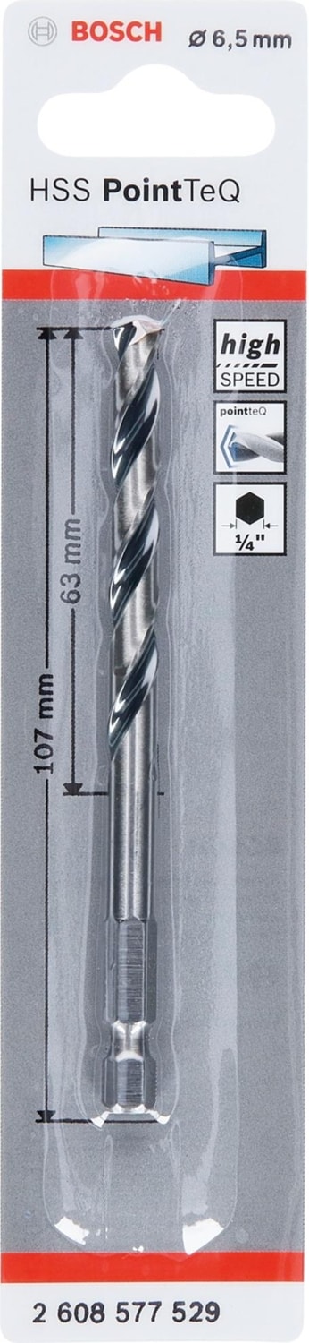 BOSCH Pointeq 6.5mm 1/4 Adap. Metal Matkap Ucu 1'li 2608577529