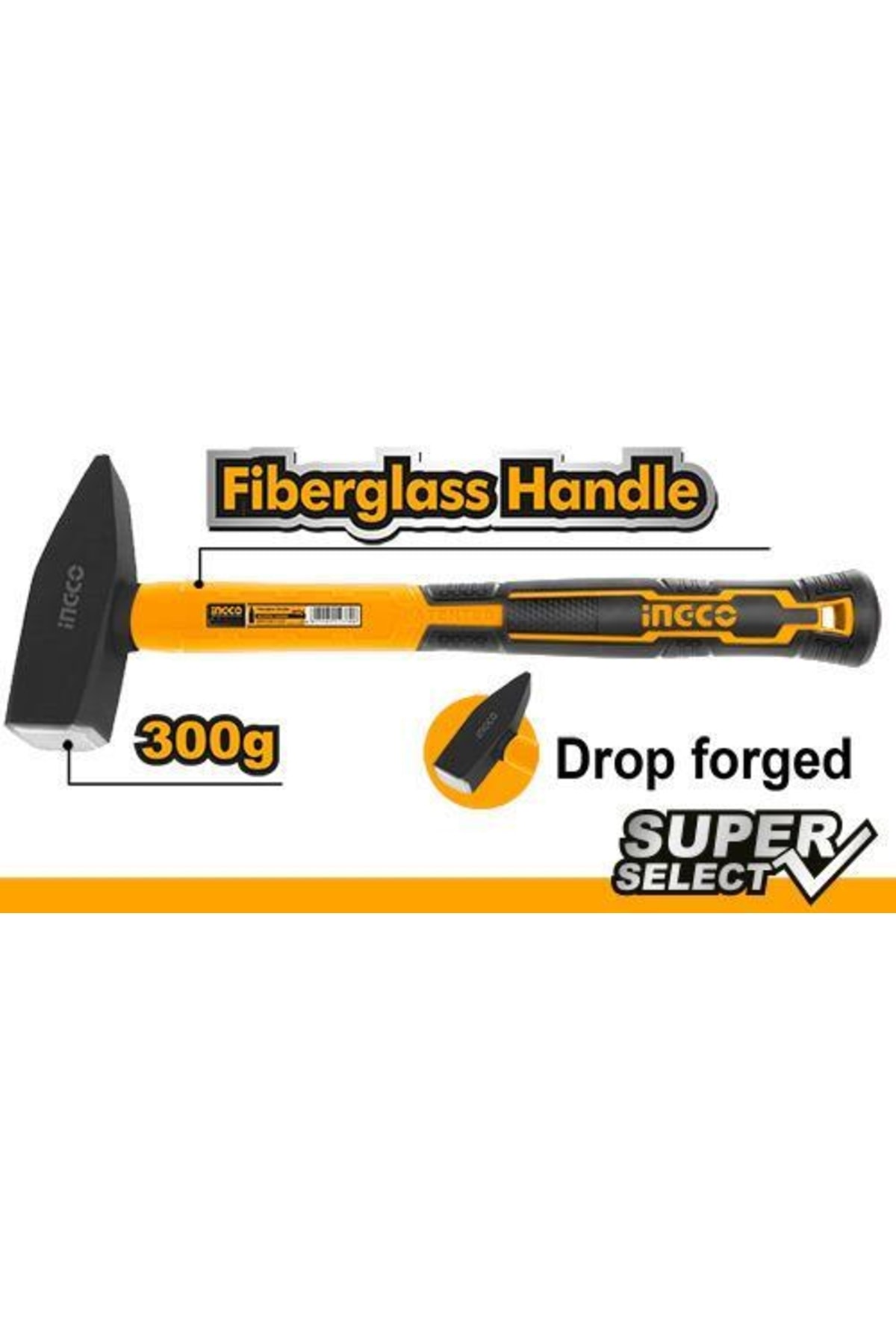 Fiberglass Saplı Makinist Çekiç Hmhs83001 300gr