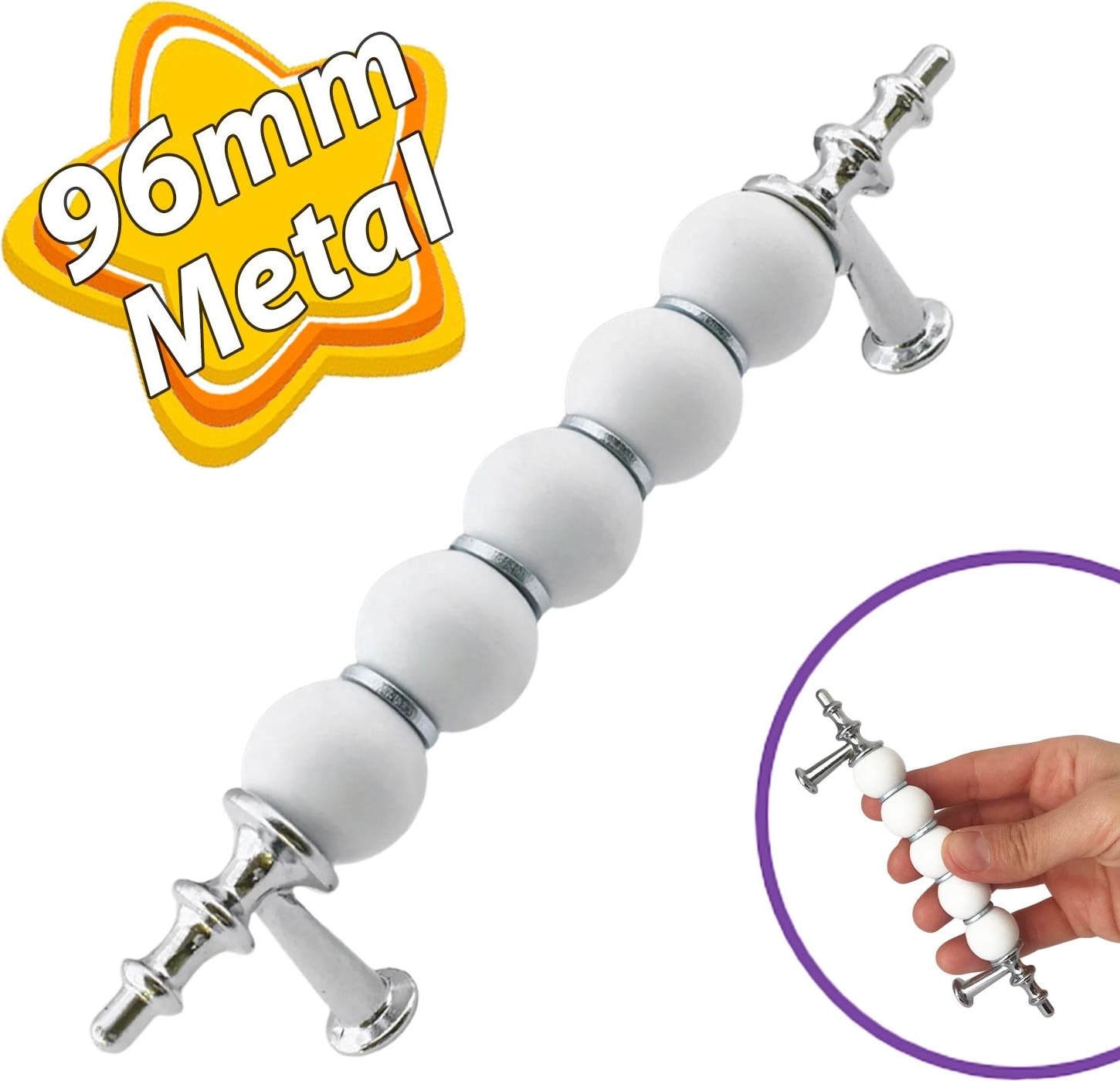 Inci Kulp 96 mm Krom Mutfak Kulpu Çekmece Dolap Kapak Kulbu Metal Mobilya Dolabı Kulpları