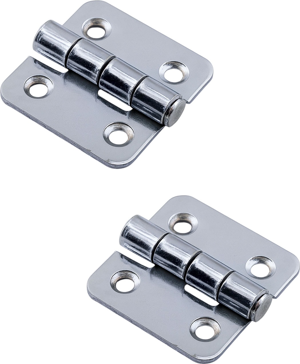 Metal 2 Adet Gümüş Yaprak Menteşe 50X50 mm Dayanıklı Kapi Pencere Dolap Mobilya Menteşe Modeli