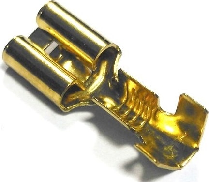6.3 mm Tırnaklı Dişi Fiş - Terminal - Kablo Ucu (50 Adet)