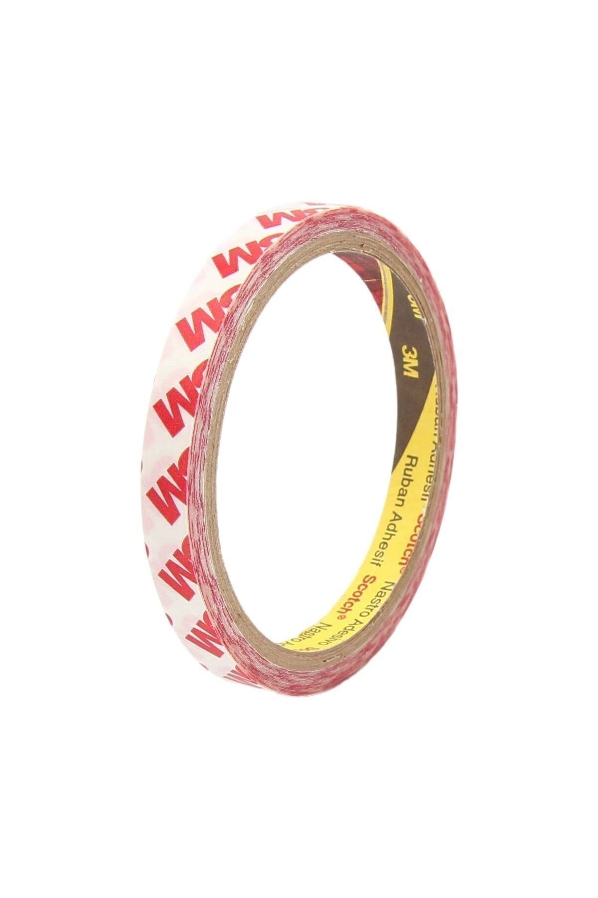 3M 9088 Akrilik Şeffaf Ve Ince Çok Güçlü Çift Taraflı Bant En:10mm Boy:5mt