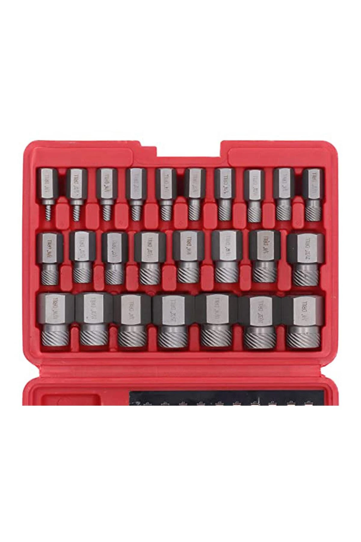 Hasarlı Somun Vida Çıkarıcı Hex Seti 25 Parça