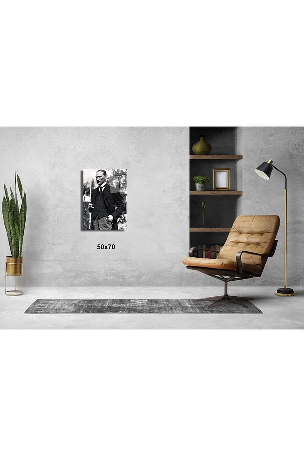 Atatürk'ün En Karizmatik Fotografı Atatürk Ve Türkiye Cam Tablo #PCT0541