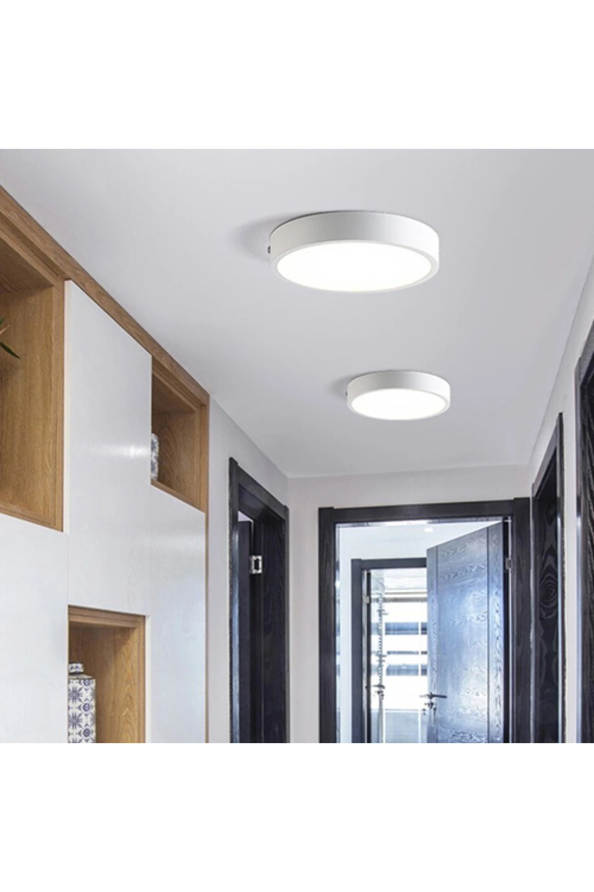 30 Watt Panel Led Armatür Sıva Üstü Yuvarlak Ct 5273 Günışığı Sarı Işık 3200k Alüminyum Kasa