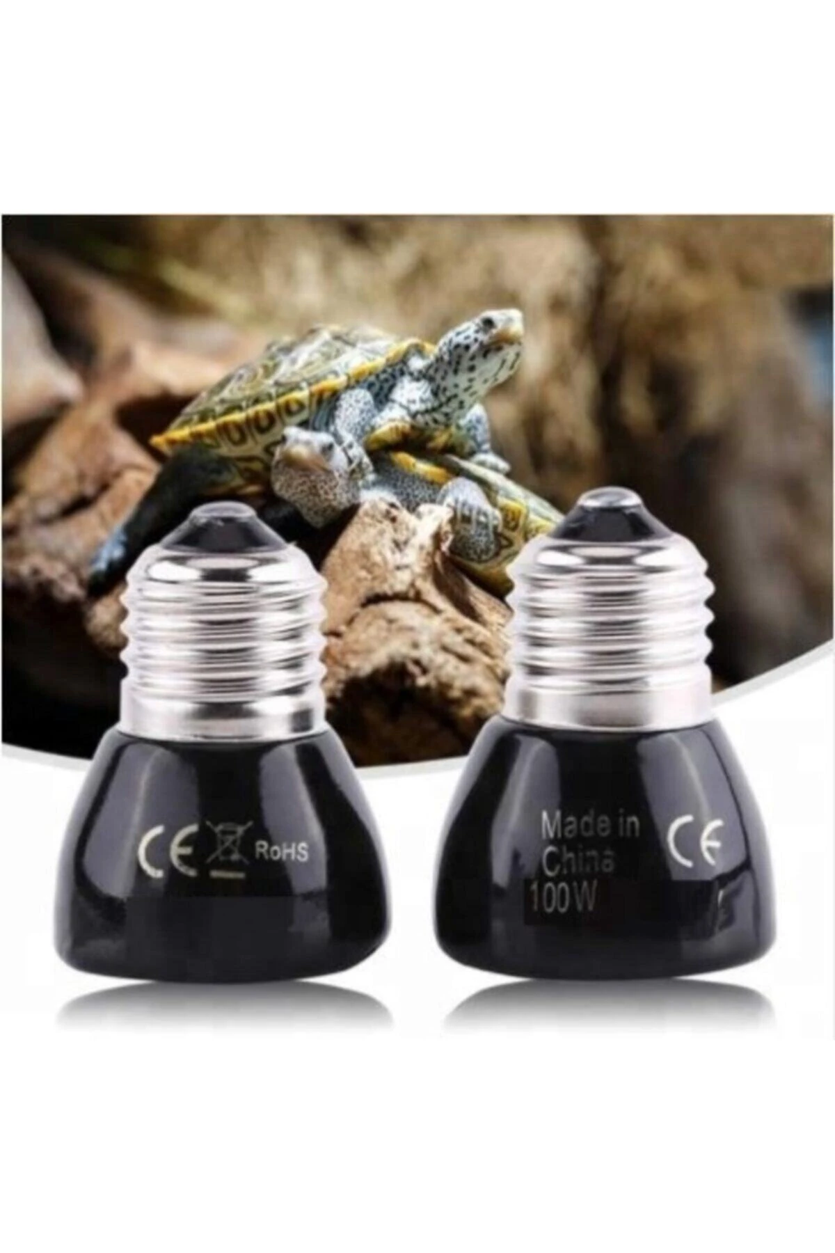 Seramik Isı Lambası Kuluçka Isıtıcı 50w Kızılötesi Isıtıcı Izolasyon