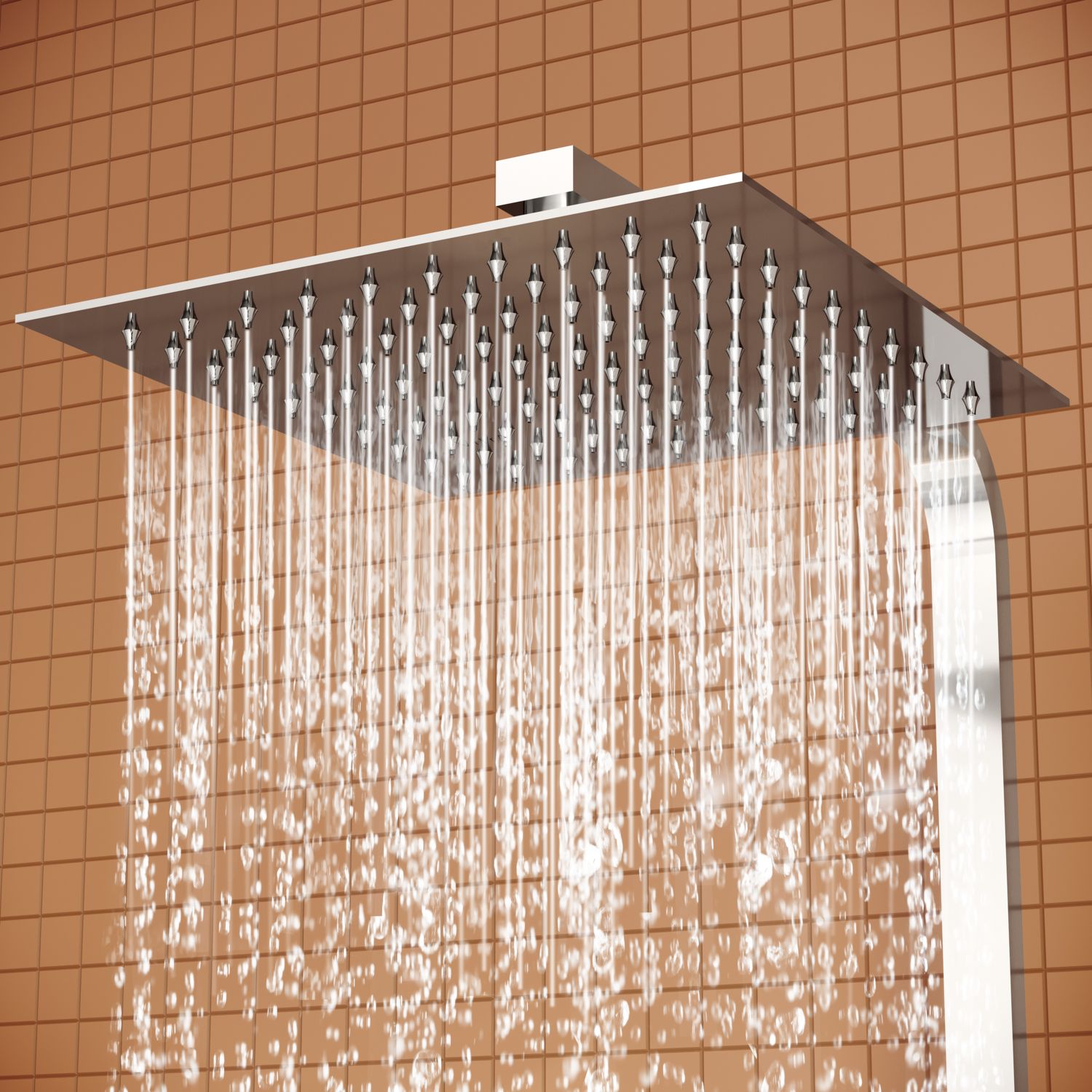 AquaHeat Bliss S 230 A47202 Termostatik Duş Sistemi, Krom